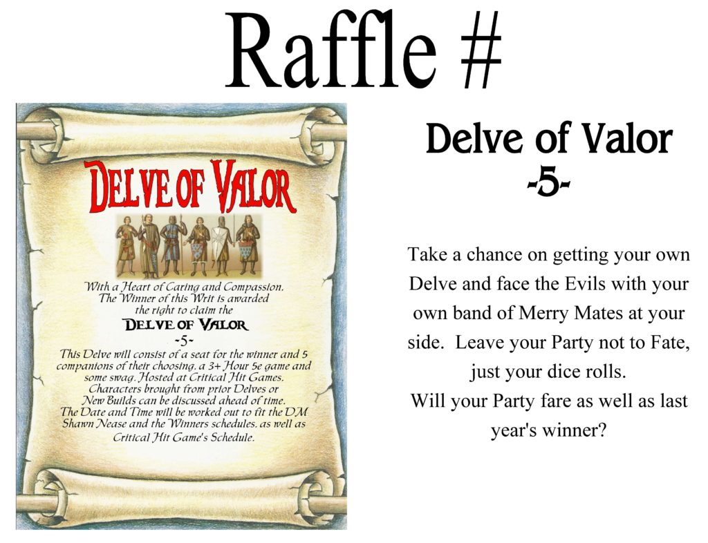 Devil Raffle Delves for Donors 6 - Raffles Page